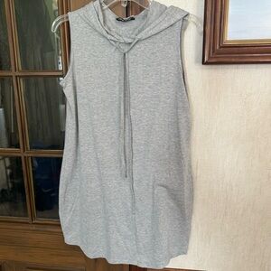 SHEIN Heather Gray Hoodie Dress/Beach Cover-up